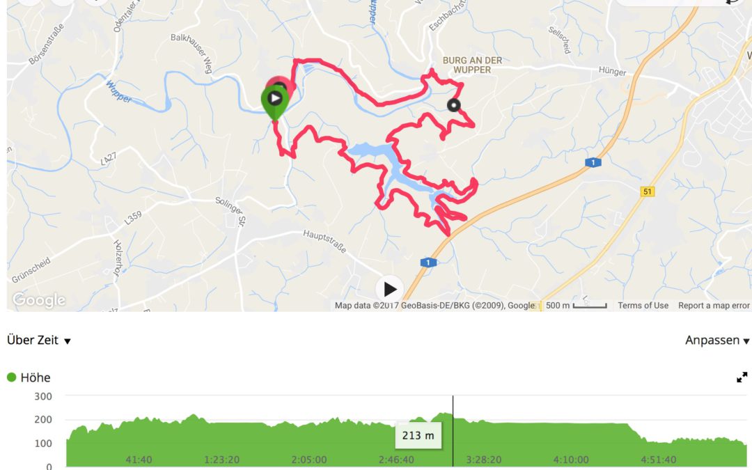 Wanderung Sengbachtalsperre – Schloss Burg am 14. Mai 2017