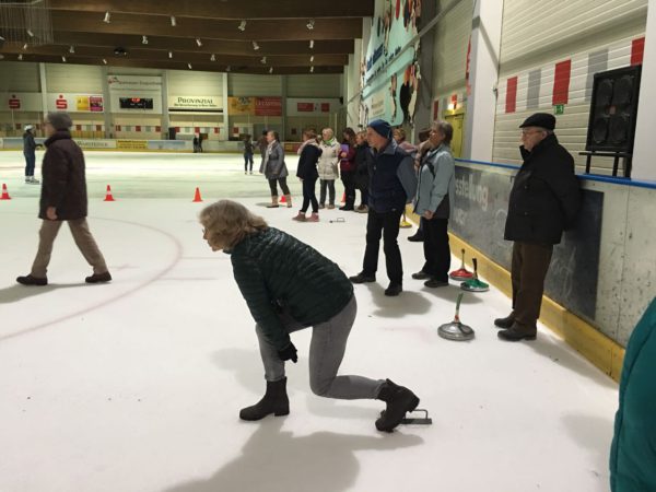 Eisstockschießen in Benrath
