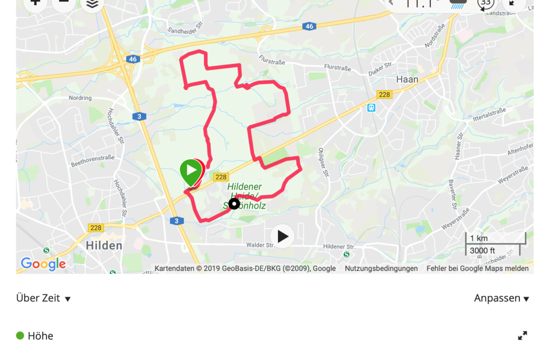 Bergische Heidetrasse / Hildener Stadtwald: Wanderung vom 10.02.2019
